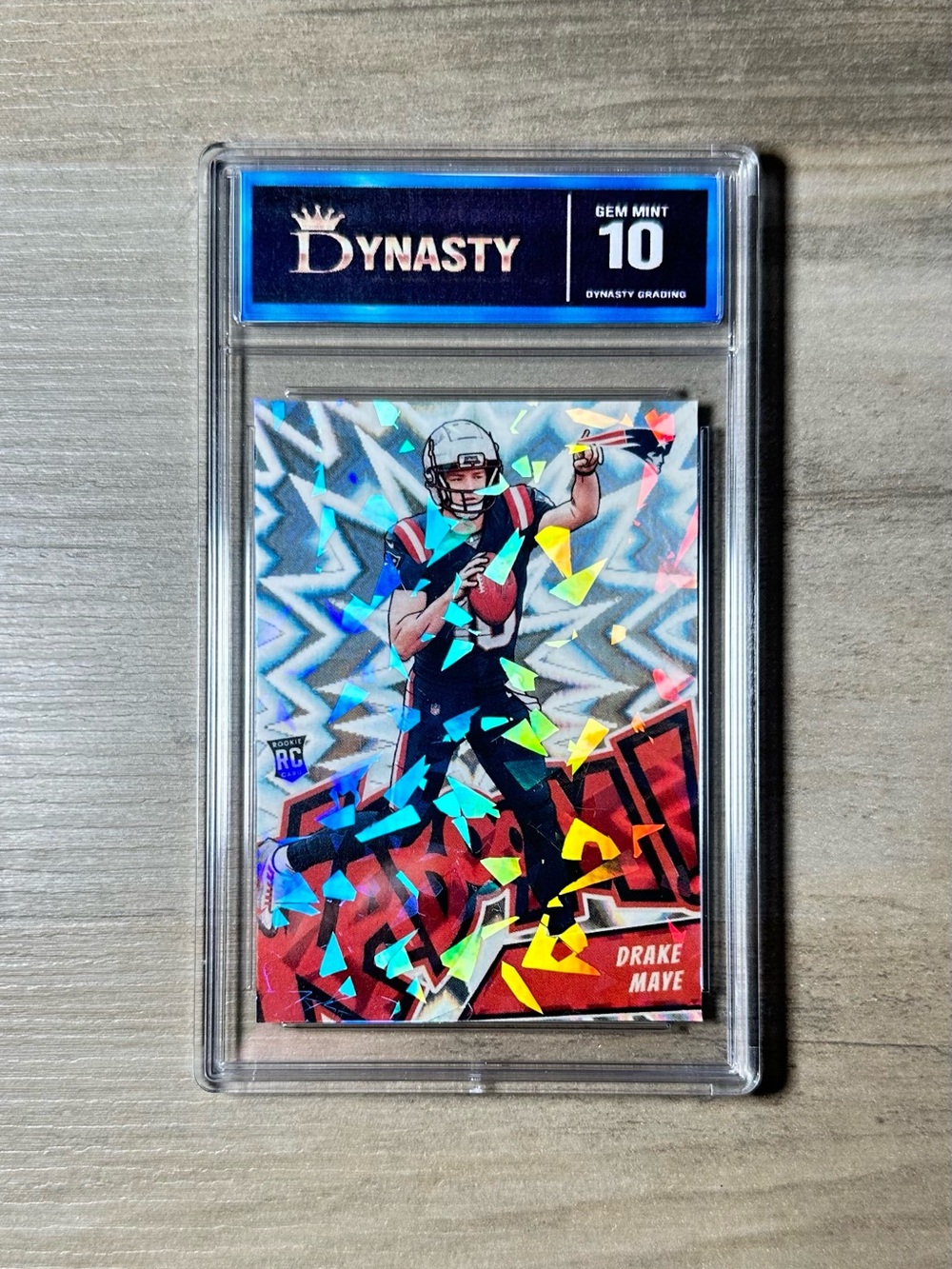 Drake Maye 2024 Panini Kaboom #3 Gem Mint 10 Holographic Novelty Card. Patriots.